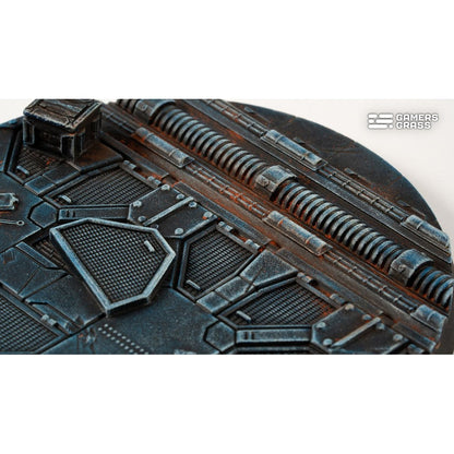 Gamers Grass Battle Ready Bases Spaceship Corridor Round 90mm x1