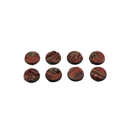 Gamers Grass Battle Ready Bases Nomad Crew Deck Round 25mm 8x