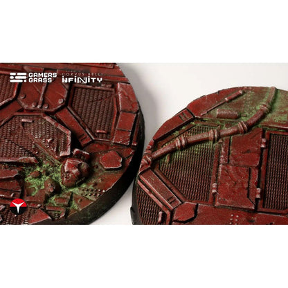 Gamers Grass Battle Ready Bases Nomad Crew Deck Round 55mm 2x