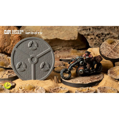 Gamers Grass Battle Ready Bases Dunes of Bourak Round 55mm 2x
