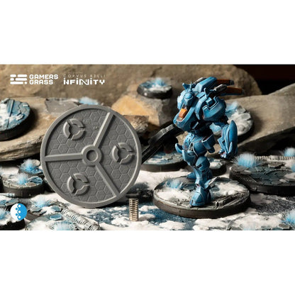 Gamers Grass Battle Ready Bases Svalarheimas Outpost Round 55mm 2x