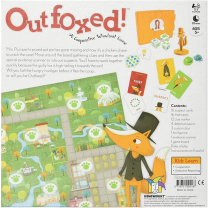 Gamewright Outfoxed! Whodunitgame Board Game