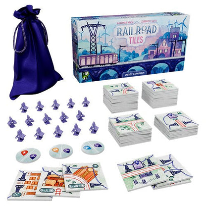 Railroad Tiles Energy Expansion Board Game