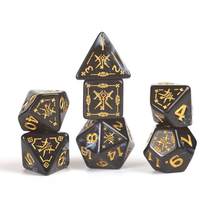 Sirius Dice D&D Adventure Dice Rogue Black Dungeons & Dragons