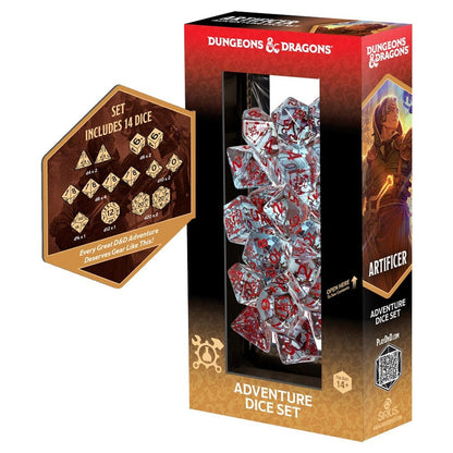 Sirius Dice D&D Adventure Dice Artificer Clear Dungeons & Dragons
