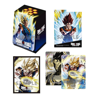 Bandai Dragon Ball Super Card Game: Fusion World Official Card Case & Sleeves Set 2 Display: Vegito