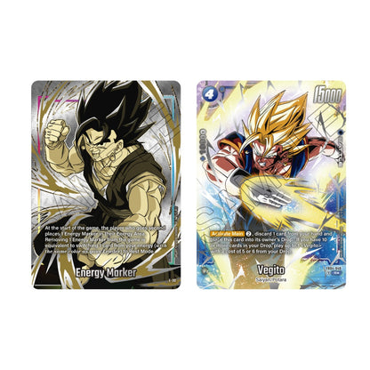 Bandai Dragon Ball Super Card Game: Fusion World Official Card Case & Sleeves Set 2 Display: Vegito