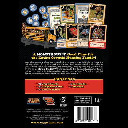 Cryptozoic: Steven Rhodes: Cryptozoology For Beginners Board Game