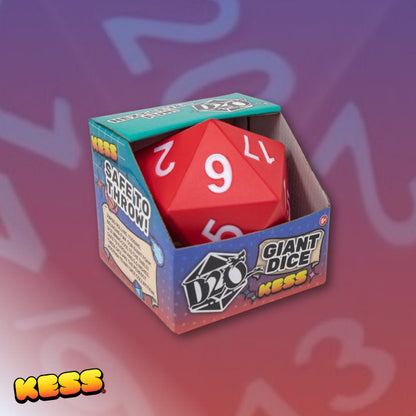 Foam Dice: D20 Red Toy