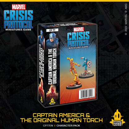 Marvel: Crisis Protocol Captain America & The Original Human Torch