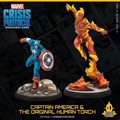Marvel: Crisis Protocol Captain America & The Original Human Torch