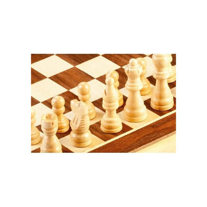 Chess 12 Inch Magnetic Folding Wood Board Game