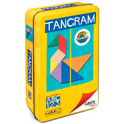 Tangram In Metal Tin Board Game