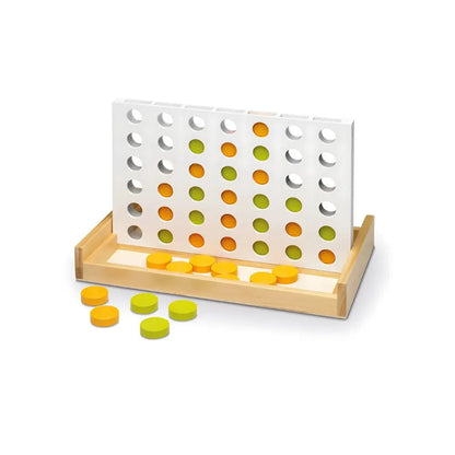 Four In A Row Wood Board Game