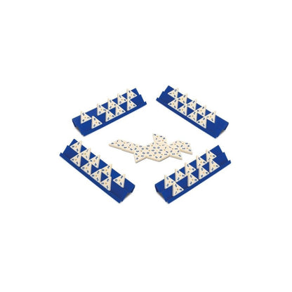 Triangular Dominoes In Metal Box Board Game