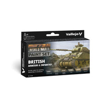 Vallejo Model Colour British Armour & Infantry WWII 6 Colour Set