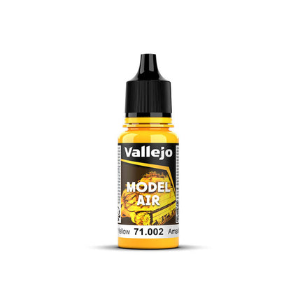Vallejo Model Air Medium Yellow 18 mL