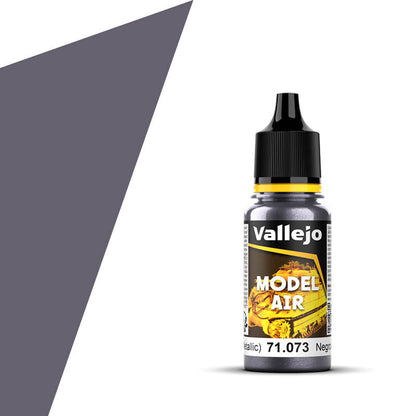 Vallejo Model Air Metallic Black 18 mL