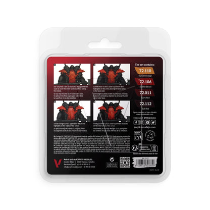 Vallejo Game Colour Red Color Set