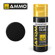 Ammo by MIG Atom Color Matt Black 20mL