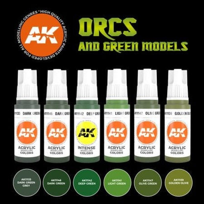 AK Interactive 3 Gen Sets Orcs And Green Creatures