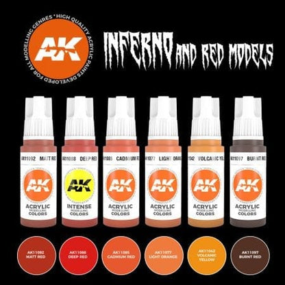 AK Interactive 3 Gen Sets Inferno And Red Creatures