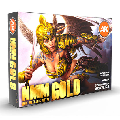 AK Interactive 3 Gen Sets Non Metallic Metal Gold