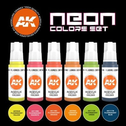 AK Interactive 3 Gen Sets Neon Colors
