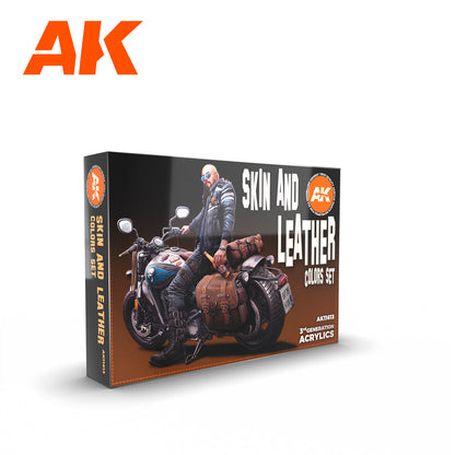AK Interactive 3 Gen Sets Skin And Leather Colors