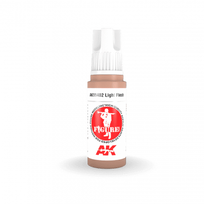 AK Interactive 3 Gen Figures Acrylics Light Flesh 17mL