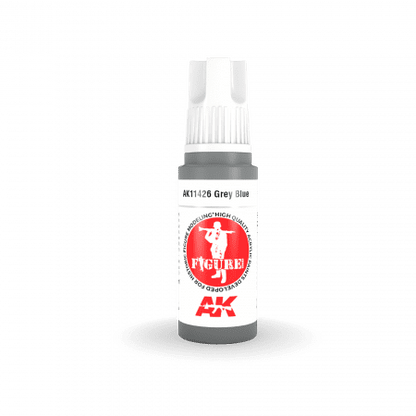 AK Interactive 3 Gen Figures Acrylics Grey Blue 17mL