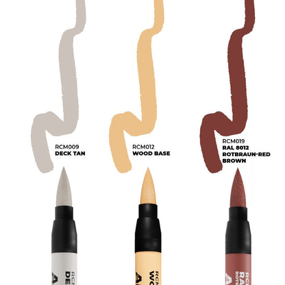 AK Interactive RC Markers Ships & Decks Set 3 Real Colors Markers