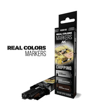 AK Interactive RC Markers Chipping Set 3 Real Colors Markers