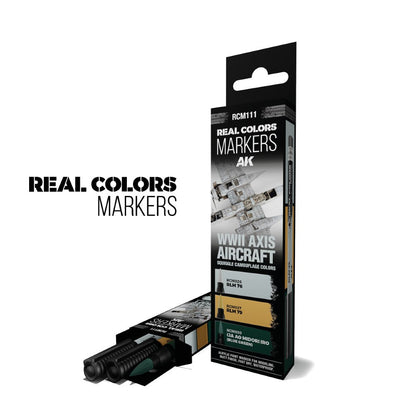 AK Interactive RC Markers Wwii Axis Aircraft Squiggle Camouflage Colors Set 3 RC Markers