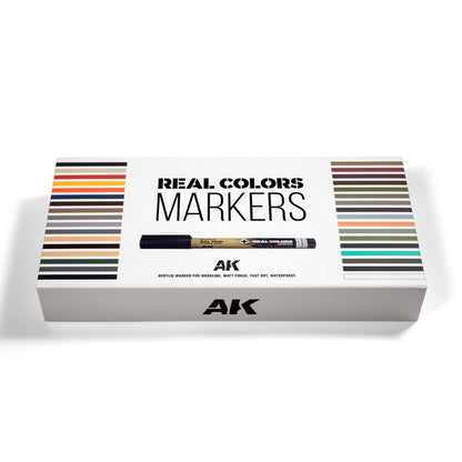 AK Interactive RC Markers Special Box Real Colors Markers 34 Units