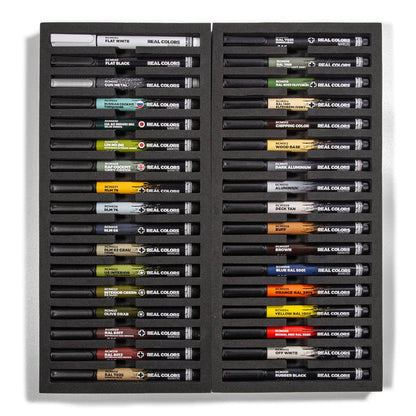 AK Interactive RC Markers Special Box Real Colors Markers 34 Units