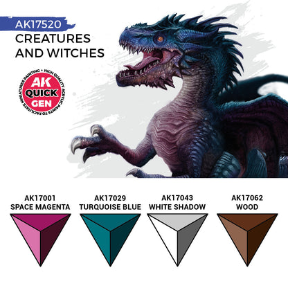 AK Interactive Quick Gen Creatures And Witches Set
