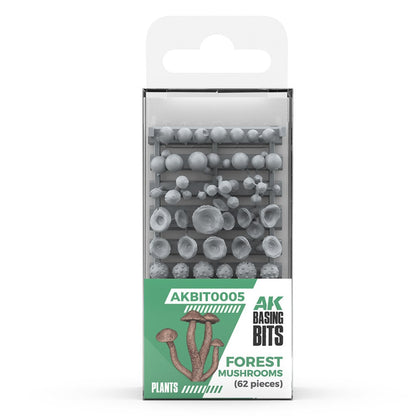 AK Interactive Basing Bits Forest Mushrooms 63 Pieces
