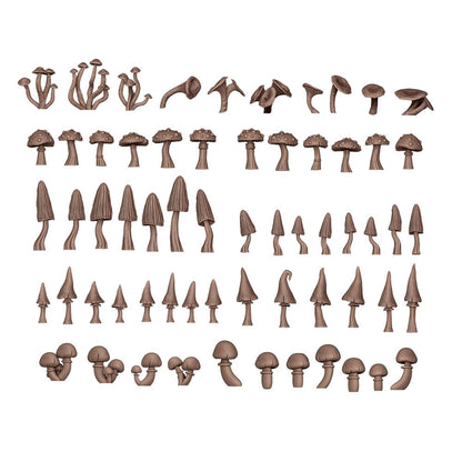 AK Interactive Basing Bits Forest Mushrooms 63 Pieces