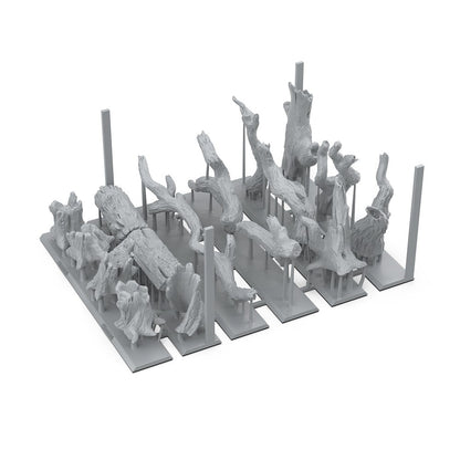AK Interactive Basing Bits Dead Tree Basing 17 Pieces