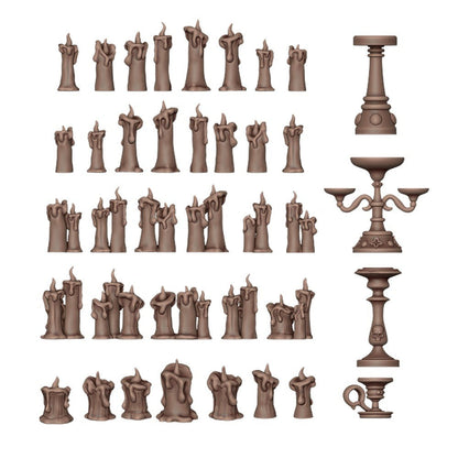 AK Interactive Basing Bits Candles 73 Pieces
