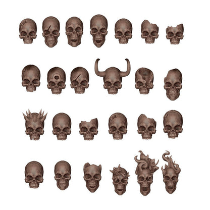 AK Interactive Basing Bits Skulls 72 Pieces