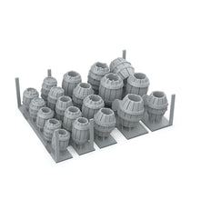AK Interactive Basing Bits Wood Barrels 32 Pieces