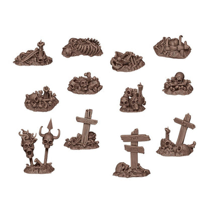AK Interactive Basing Bits Bones Remains 12 Pieces