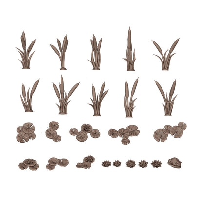 AK Interactive Basing Bits Water Lilies & Cattails