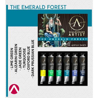 Scale 75 Scalecolor Artist The Emerald Forest Paint Set