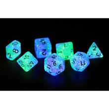 Sirius Dice Peacock Glowworm Dice Set 7