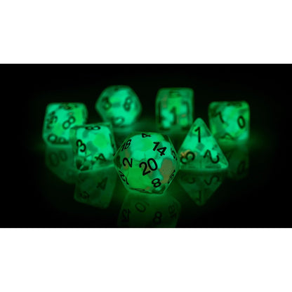 Sirius Dice Lucky Charm Glowworm Dice Set 7