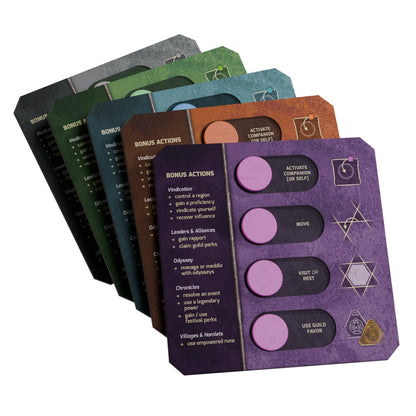 Vindication Action Trackers Board Game