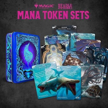 Dungeons & Dragons Beadle & Grimm's MTG Blue Mana Token Set